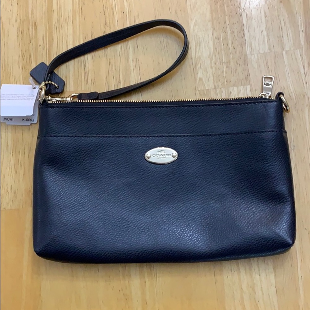 Coach Navy Wristlet